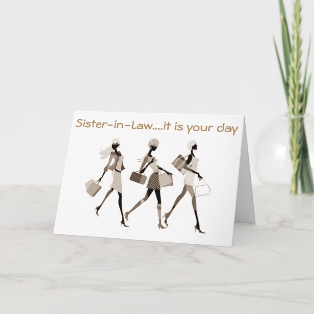 SISTER-IN-LAW-CELEBRATE YOUR BIRTHDAY ENJOY! CARD (Front)