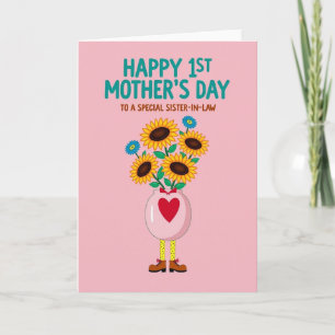 Sister In Law Floral Mothers Day Card