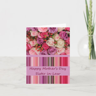 Sister in Law Happy Mother's Day rose card