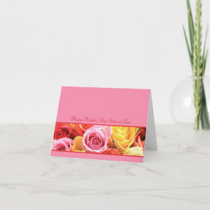 Sister in Law  Happy Mother's Day rose card