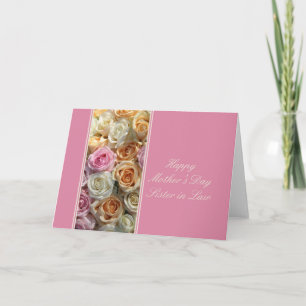 Sister in Law  Happy Mother's Day rose card