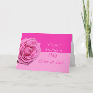 Sister in Law  Happy Mother's Day rose card