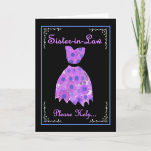 Sister-in-Law Invite - Purple Gown