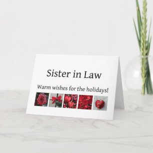 Sister in Law Merry Christmas card