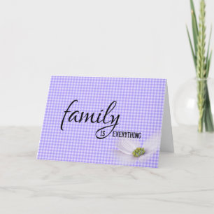 Sister In Law Purple Gingham Birthday Card