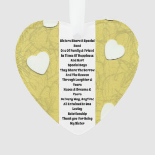 Sister Inspirational Ornament