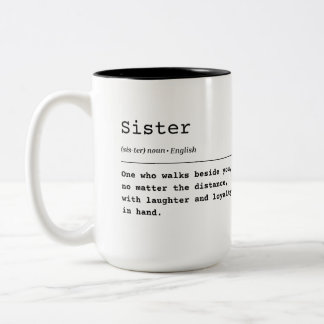 Sister – Laughter & Loyalty Two-Tone Coffee Mug