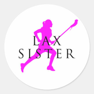 Sister Lax? Classic Round Sticker