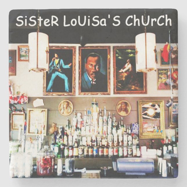 Sister Louisa's Church Atlanta, Church  Stone Coaster (Front)