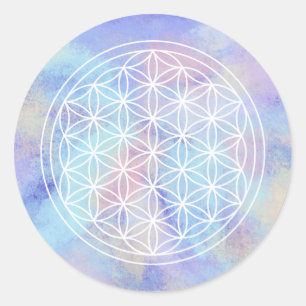 Sister Love – Sacred Geometry Flower of Life Classic Round Sticker
