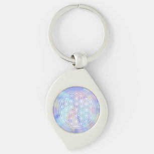 Sister Love – Sacred Geometry Flower of Life Key Ring