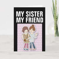 SISTER LOVE YOU THINKING OF YOU GREETING CARDS