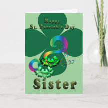 Sister lucky clover Shamrock clover St. Patrick's 