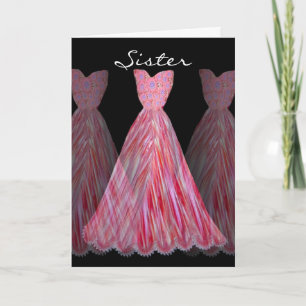 SISTER - Maid of Honour RED FLAME Dresses Invitation