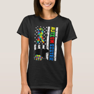 Sister Matching Family Autism Awareness Gifts Amer T-Shirt