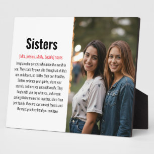 Sister Memorial Definition Custom Acrylic Keepsake Plaque