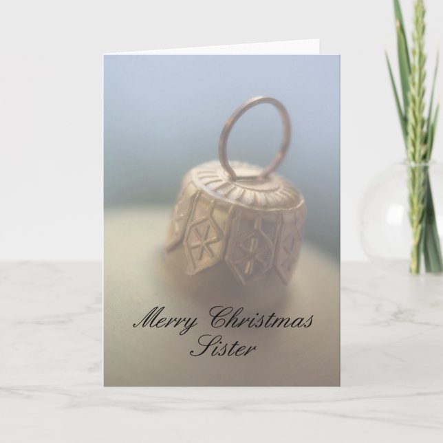 Sister Merry Christmas card (Front)