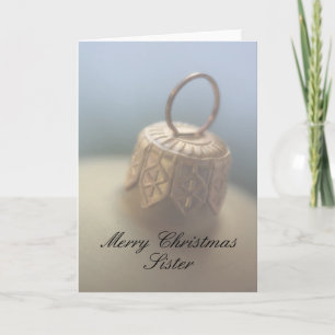 Sister Merry Christmas card