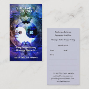 Sister Moon   Yin Yang Design Business Card