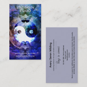 Sister Moon   Yin Yang Design Business Card