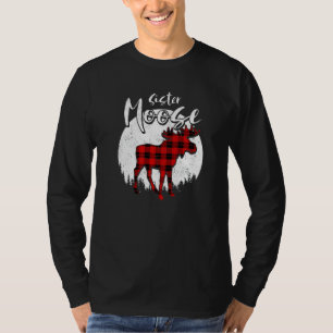 Sister Moose Red Plaid Buffalo Matching Family Paj T-Shirt