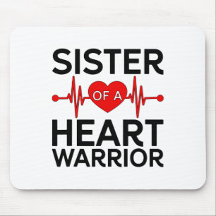 Sister Of A Chd Warrior Congenital Heart Disease C Mouse Mat