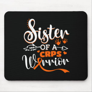 Sister Of A Warrior CRPS Awareness Month Orange Ri Mouse Mat