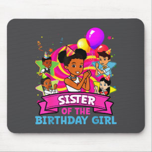 Sister Of Birthday Girl Gracie Nk Doll Family Deco Mouse Mat