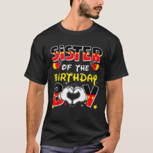 Sister Of The Birthday Boy Family Party Decor Matc T-Shirt