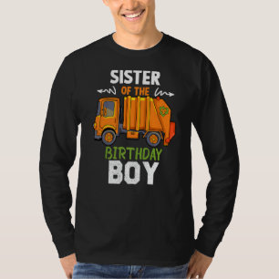 Sister Of The Birthday Boy Garbage Trucks Cool Par T-Shirt
