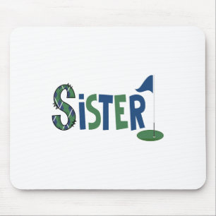 Sister Of The Birthday Boy Hole In One Golf Sport Mouse Mat
