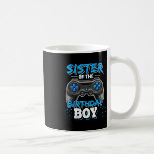 Sister Of The Birthday Boy Matching Video Game Bir Coffee Mug