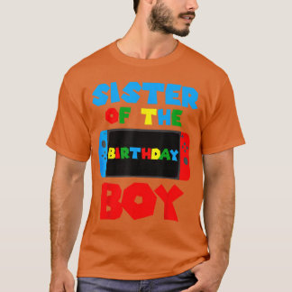 Sister of the Birthday Boy Matching Video Game Bir T-Shirt