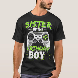 Sister of the Birthday Boy Matching Video Game Bir T-Shirt