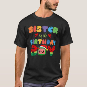 Sister of The Birthday Boy Melon Family Matching F T-Shirt