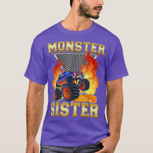 Sister of the Birthday Boy Monster Truck Matching T-Shirt