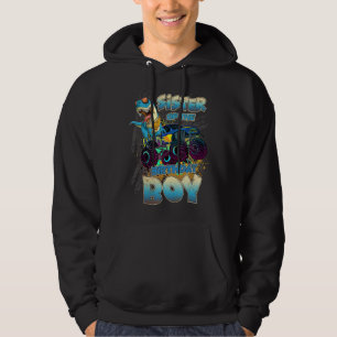 Sister Of The Birthday Boy Monster Trucks Racing Hoodie