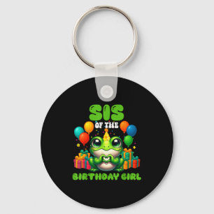 Sister Of The Birthday Girl Frog Family Party Love Key Ring