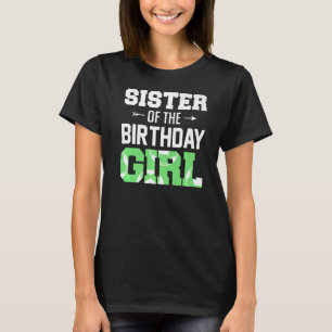 Sister Of The Birthday Girl Soccer Girl Family Mat T-Shirt