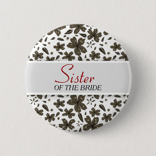 Sister of the Bride 6 Cm Round Badge