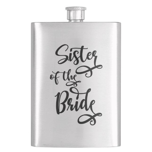 Sister of the Bride Hip Flask (Front)