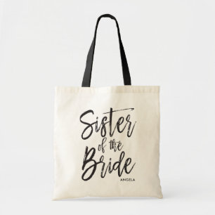 Sister of the Bride   Script Style Custom Wedding Tote Bag