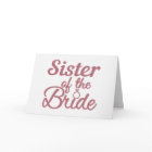 Sister Of The Bride Wedding Family Matching