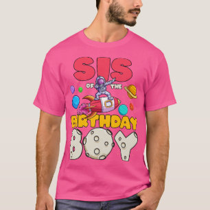Sister of the Dabbing Astronaut Birthday Boy Match T-Shirt