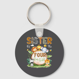 Sister Of The Four Ever Wild Jungle Safari 4th Bir Key Ring