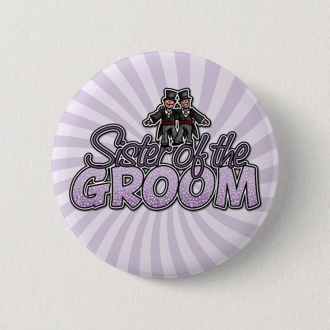 sister of the groom button (Front)