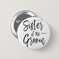 Sister of the Groom | Script Style Wedding Party