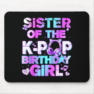 Sister of the k-pop birthday girls korean music mouse mat