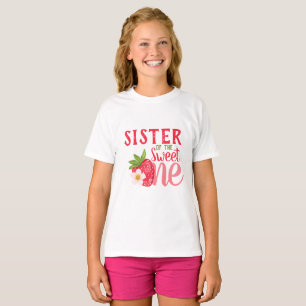 Sister Of The Sweet One Strawberry 1st birthday T-Shirt