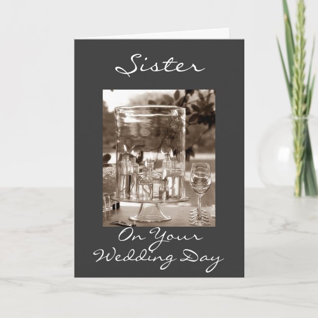SISTER ON YOUR WEDDING DAY CARD (Front)